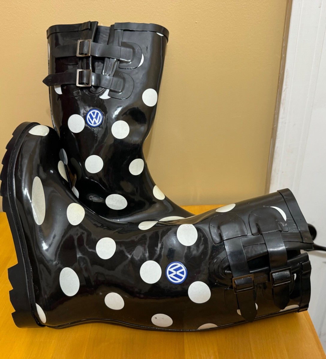 【COLOR iN ID】two belt rain boots Volkswagen VW Branded Women's Rain/Gardening Boots size 8 | eBay