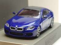 Minichamps Bmw M6 Coupe, 2015, Blau-Met. - 870 027302 - 1:87