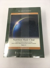 Nutrition Made Clear (Great Courses, DVD+ Guidebook) NEW, SEALED! Roberta Anding