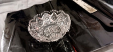 crystal bowls vintage scalloped edge