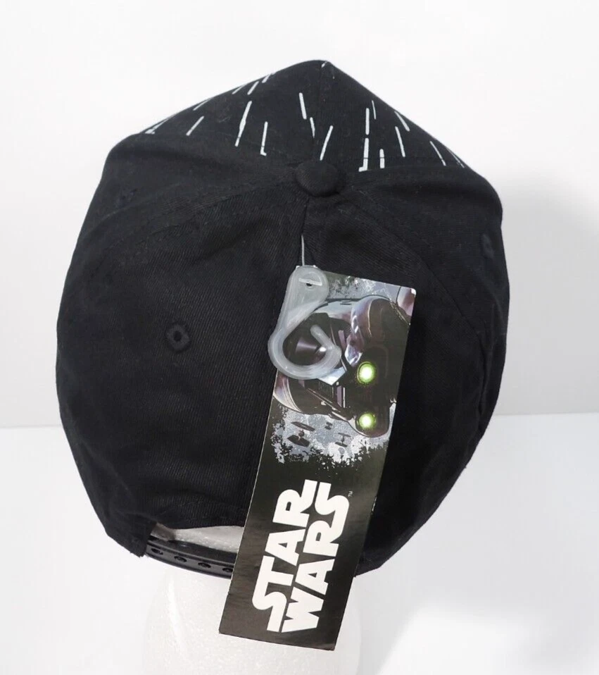 Gorra de béisbol ajustable negra y plateada de Disney Star Wars para niños Foto 4 de 4