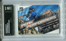 2019 Vladimir Guerrero Jr Donruss Optic Peak Performers Rookie Gem Mint 10  #14