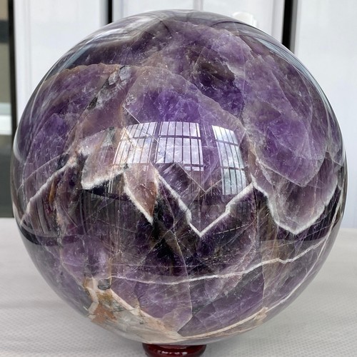Natural Dream Amethyst Quartz Crystal Sphere Ball Healing 5900G - Picture 8 of 12