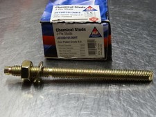 M10 x 130mm RESIN ANCHOR STUDS, 8.8 high tensile steel chemical concrete fixing