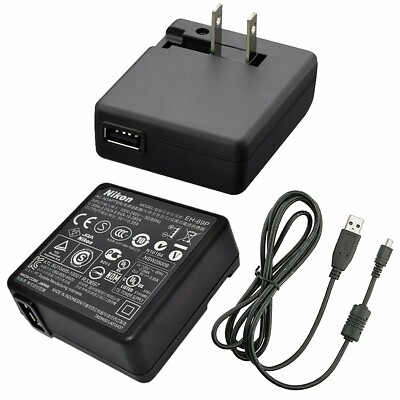 NIKON EH-69P + UC-E6 AC Adapter Charger for Coolpix P510, S8200
