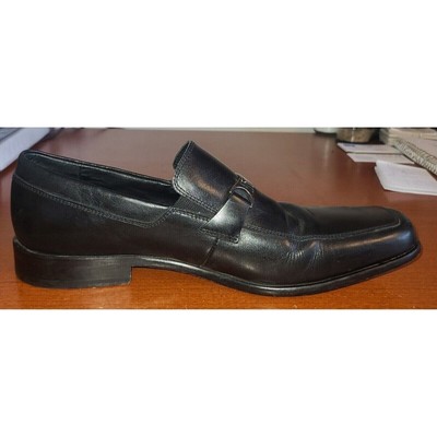 Johnston & Murphy Black Leather Slip-On Loafers with Silver Bit s-l400.jpg main image 4