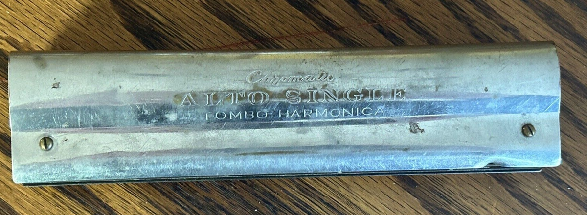 vintage Chromatic Alto Single TOMBO Harmonica 42 hole 7