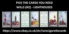 WILLS (NZ) - LIGHTHOUSES - PICK THE CARDS YOU NEED