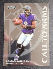2020 Panini Playoff Football Lamar Jackson Call To Arms #CA-2 Baltimore Ravens