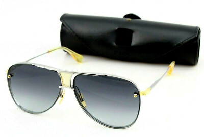 New DITA DECADE TWO Silver 18K Gold Grey Aviator Titanium