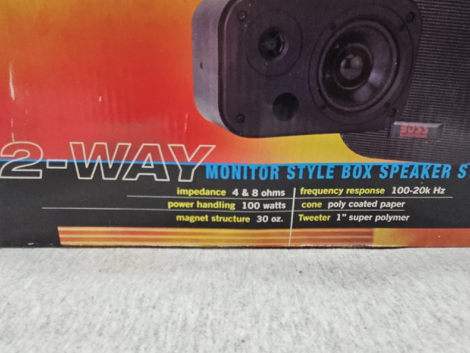 New Boss Audio 2 Way Monitor Style Box Speakers AVA-6300 - Image 4 of 4