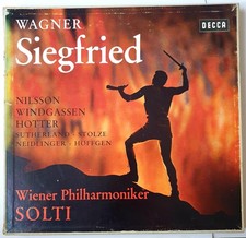 WAGNER "SIEGFRIED" GERMAN DECCA SXL 20061-65 5LP BOXSET WINDGASSEN,NILSSON,SOLTI