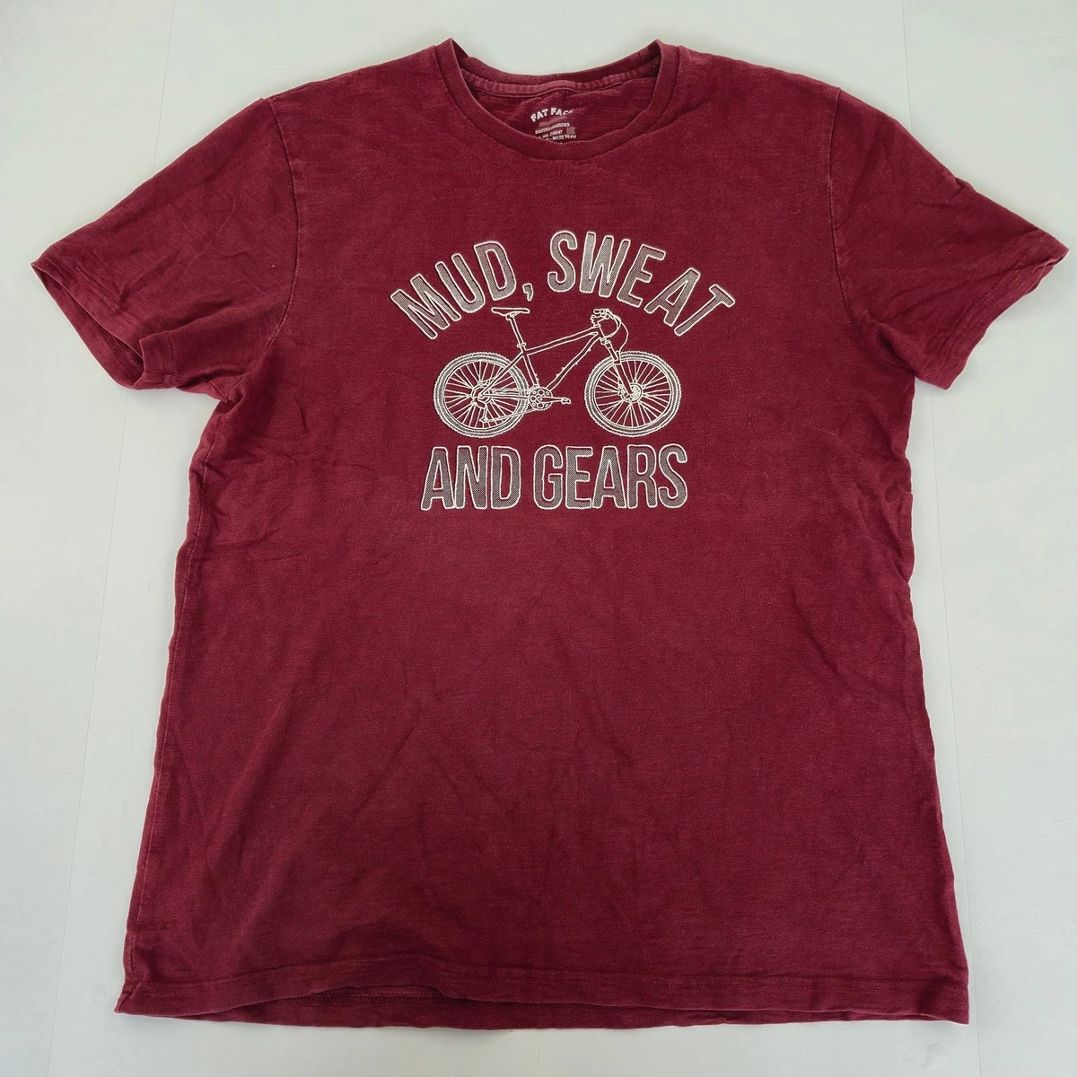 Haut t-shirt graphique homme FAT FACE coton rouge moyen CI03