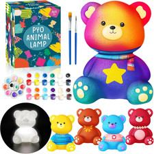 Paint Your Own Bear Lamp Kit - Arts and Crafts Supplies Painting Kits for Kids T