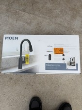 Moen Meena 87270BL Matte Black Pull-Down Kitchen Faucet PowerBoost High Arc