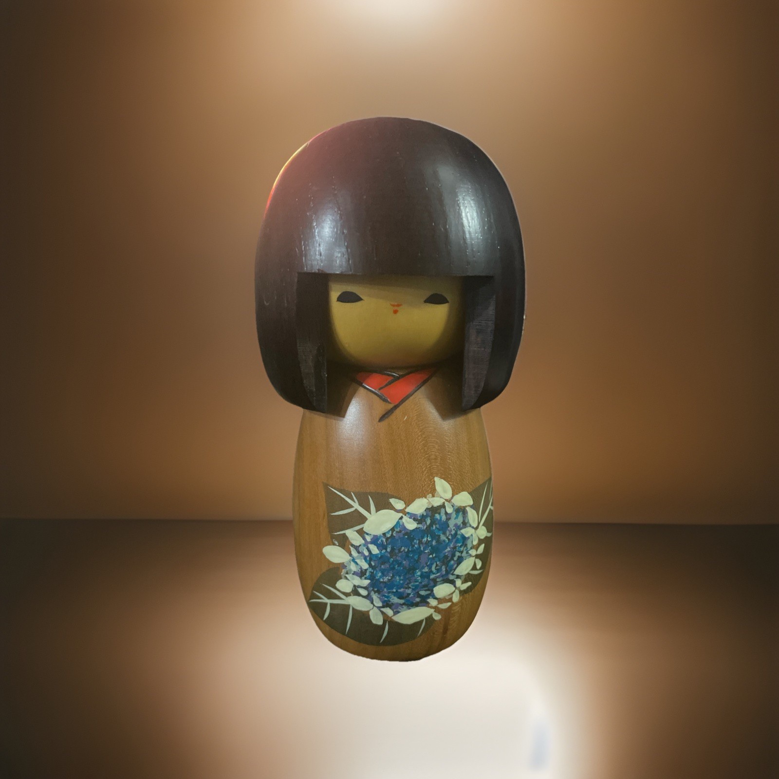 RARE Vintage Collectible Japanese Traditional Wood Kokeshi Doll-5-1/2