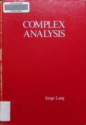 Complex analysis Serge Lang. Lang, Serge: