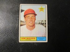 1961  TOPPS #59  JIM WOODS  PHILLIES      EX/EXMT