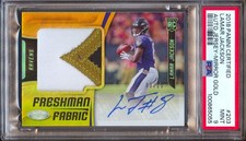 2018 Panini Certified Lamar Jackson RPA RC Patch Auto Mirror Gold #/15 PSA 9