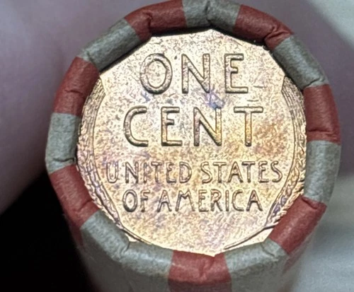 LINCOLN WHEAT CENT ROll 1909-1958 With  BU/AU Wheat Ender (279)