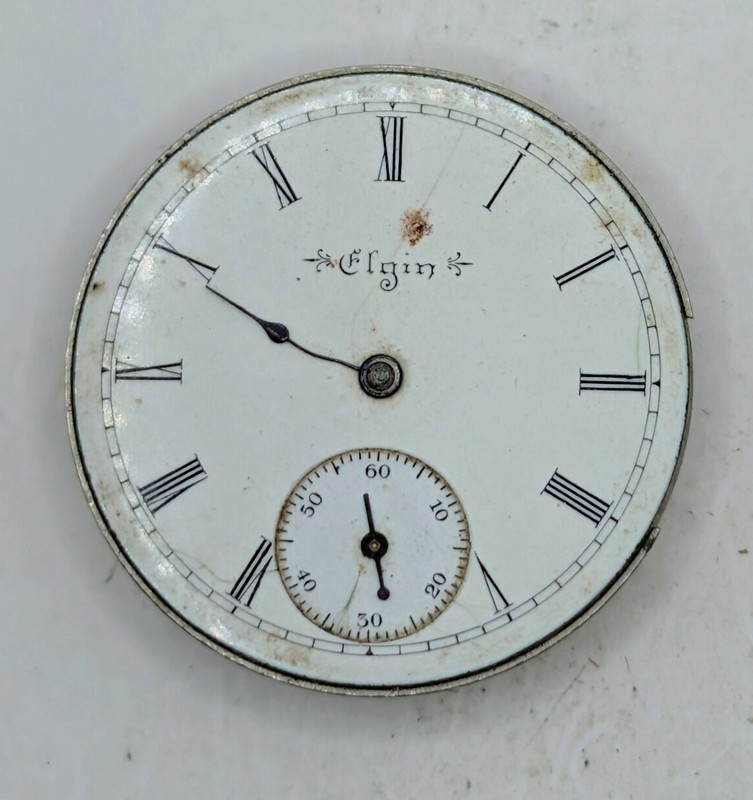1902 Elgin Watch Movement - For Parts Or Restoration