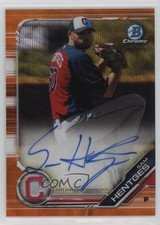 2019 Bowman Chrome HTA Orange Wave Refractor 20/25 Sam Hentges Auto 13iq