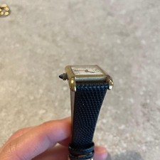 Cartier Pre-Must Tank SM Watch 18K Gold-Plated Classic Wound-Watch Used 5