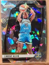 Lindsay Allen #107 2024 Prizm WNBA Silver Cracked Ice Prizm Sky W0160A