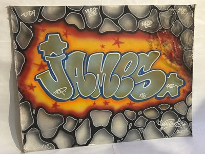 JAMES T0P HOT STONE & LAVA GRAFFITI PIECE (JAMES TOP & DOMS KOC COLLABO) $50