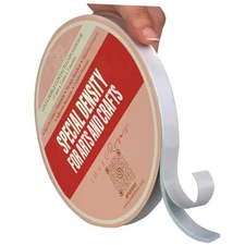 Double Sided Tape for Crafts – 3mm Thick Foam Adhesive 15 mm (0.59 in) White