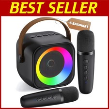 Rechargeable Bluetooth Karaoke Speaker with 5 Voice Effects