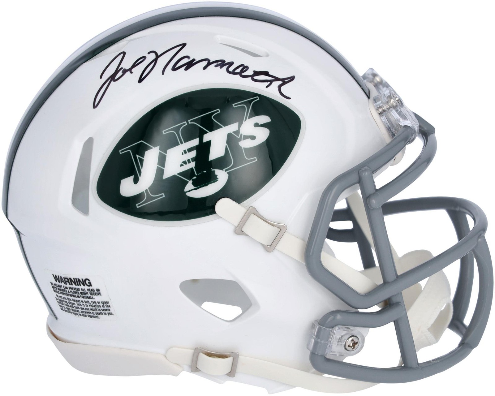 Joe Namath New York Jets Signed Riddell 1998-2018 Throwback Speed Mini Helmet