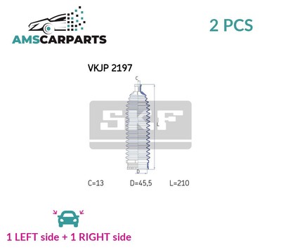 Kit Cuffie Sterzo SKF VKJP 2197 - Ricambio Completo Per Sicurezza Veicolo - Foto 2