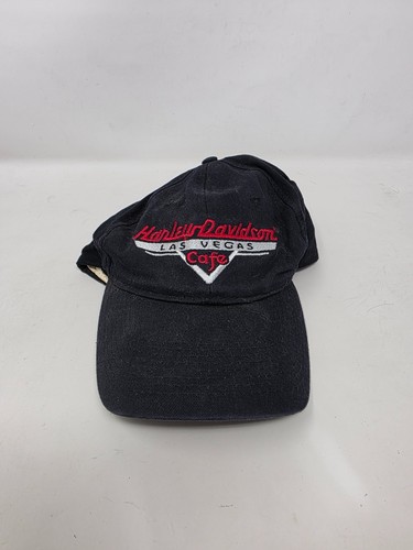 Harley Davidson Las Vegas Cafe schwarze Baseballmütze mit Druckknopflasche - Bild 1 von 5