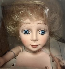 Vintage 1991 Fibre Craft Angel Head Hands Set Vinyl Tree Topper Craft Doll NOS