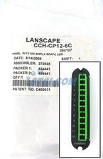 Corning CCH-CP12-6C Fiber Adapter Panel, 12 SC Simplex OS2 Singlemode APC STSI