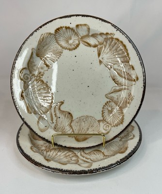 Set Of 2 Stonehenge  SEASCAPE  Midwinter Ltd (Wedgwood) 7  Bread & Butter Plates