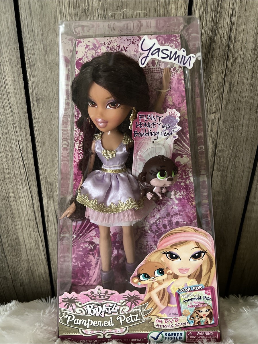 Bratz Pampered Pupz Yasmin With Funny Monkey Bobbling Head | eBay