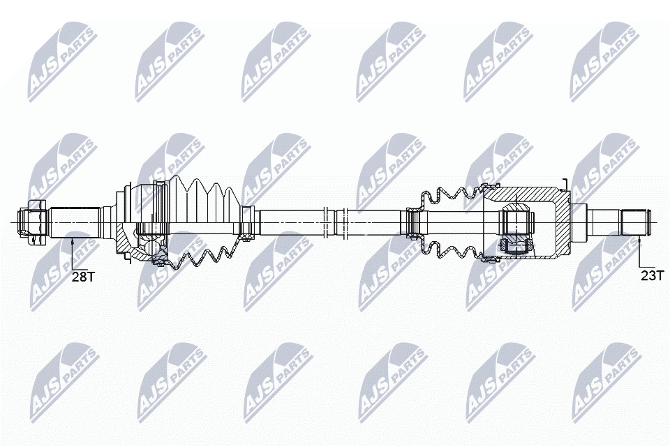 N.T.Y. NPW-HD-068.NTY Drive Shaft for HONDA