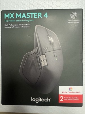 New Logitech MX Master 4 Wireless Mouse - Black (910-007561) 