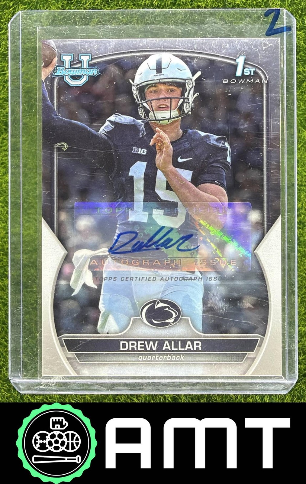 Drew Allar 2022 Bowman University Chrome Prospect Auto Nittany Lions #2