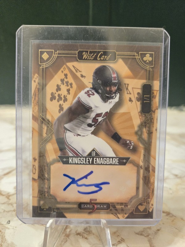 Kingsley Enagbare 1/1 Auto 2022 Wild Card 5 Card Draw 🔥