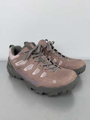 Oboz Sawtooth X Low B Hiking Shoes Womens 9 B-Dry Lupine Pink Purple Trail EUC