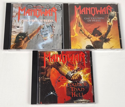 3 CD-Set Manowar: Triumph of Steel, Louder than Hell, The Hell of Steel, Metal