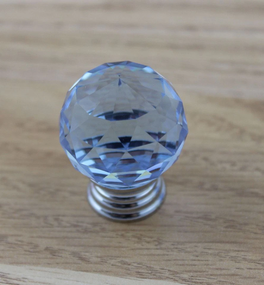 20PCS JOB LOT Crystal Door Knob Glass - 30mm [Color:Blue] - Image 3 of 4