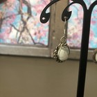 Native Jeweler (.925) STERLING SILVER&Gen. Polished WHITE BUFFALO Turq. Earrings — photo 2