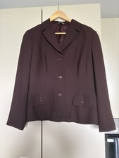 Ladies Plum Laura Ashley Blazer 100% Pure New Wool Size 16