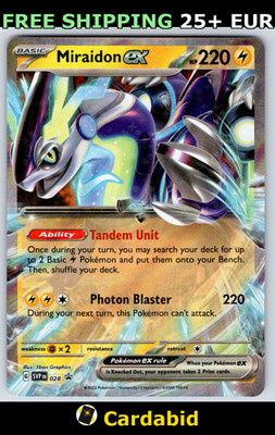Miraidon ex - SVP #028 SV: Scarlet & Violet Promo Cards Holo 5ban Graphics LP