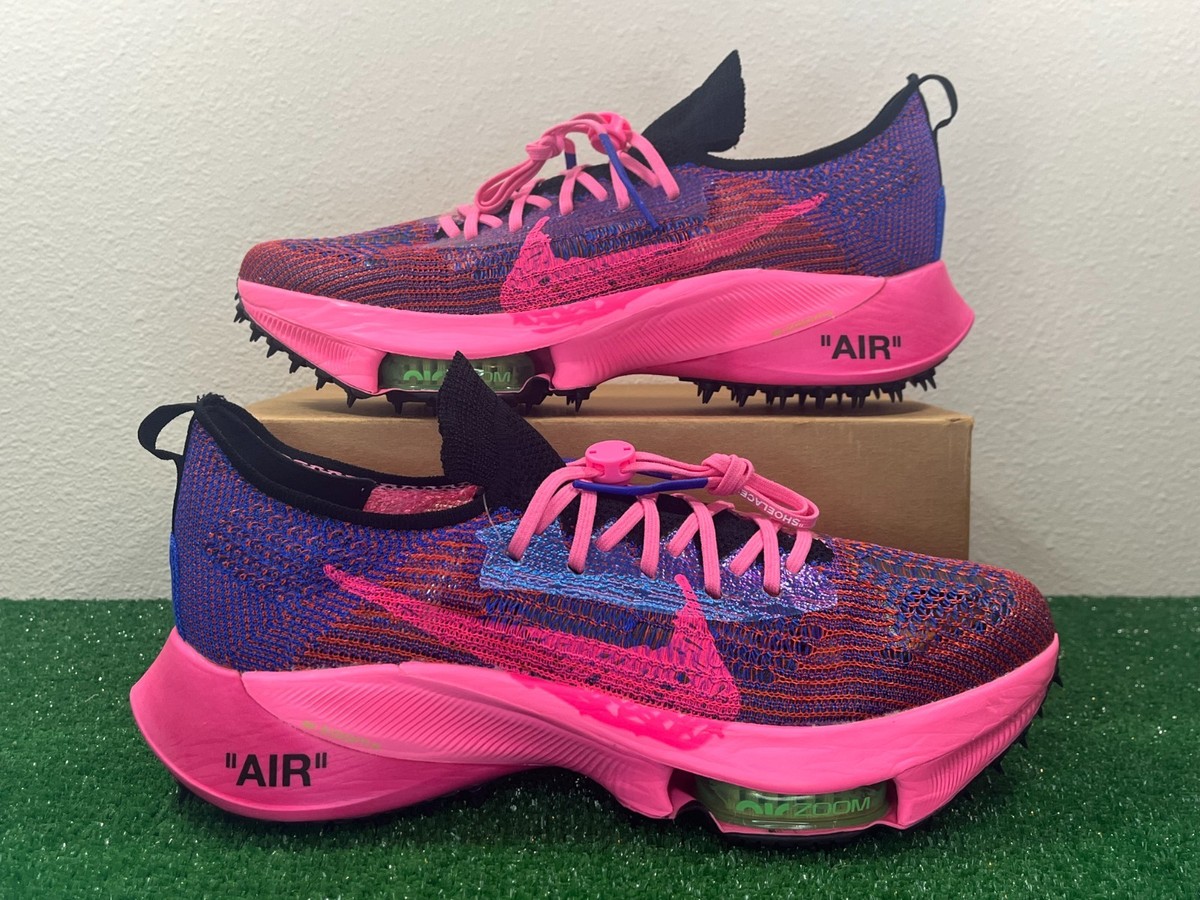 Sz 14 Men OFF-WHITE × Nike Air Zoom Tempo Next% Flyknit Pink