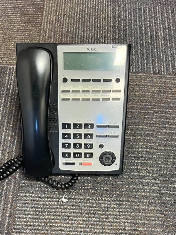 NEC SL1100 (1100061) IP4WW-12TXH-B-TEL (BK) 12 B LCD Phone be used w/ SL2100 SYS